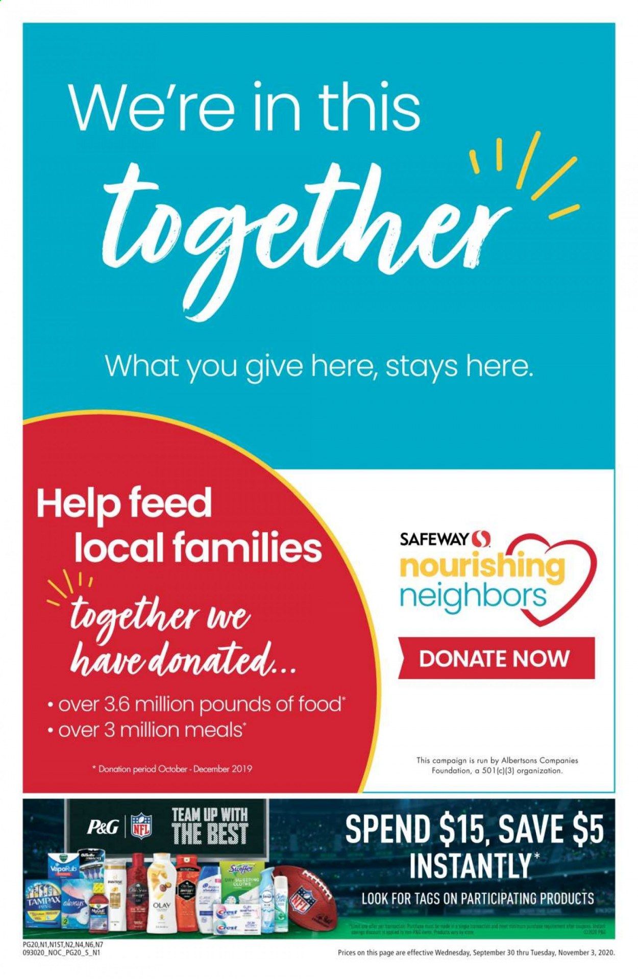 Safeway Weekly Ad Flyer September 30 to November 3