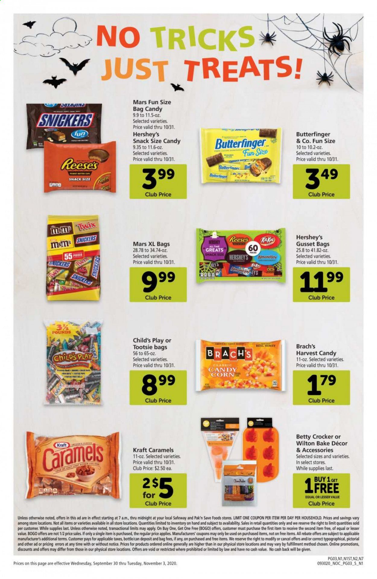 Safeway Weekly Ad Flyer September 30 to November 3