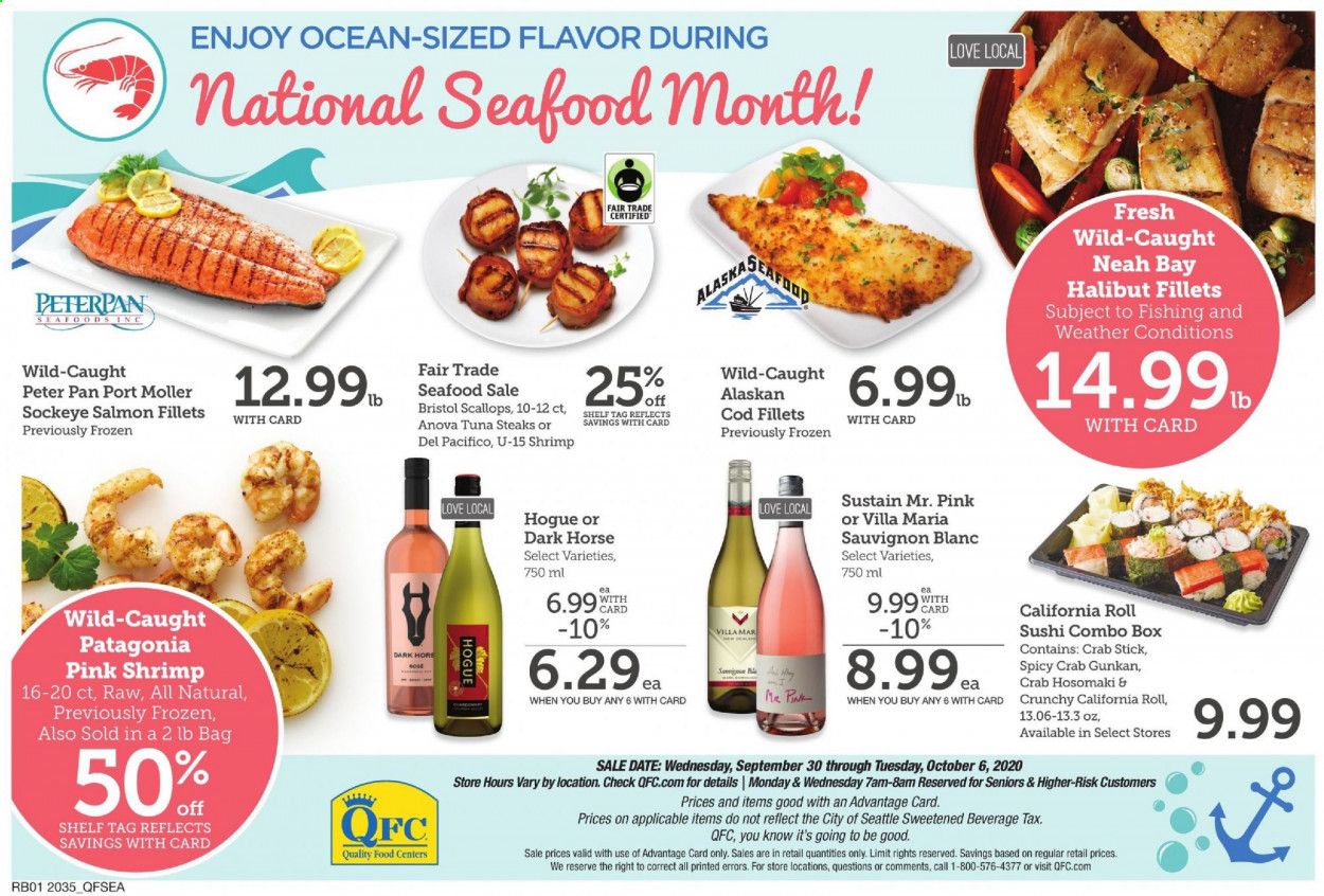 QFC Weekly Ad Flyer September 30 to October 6
