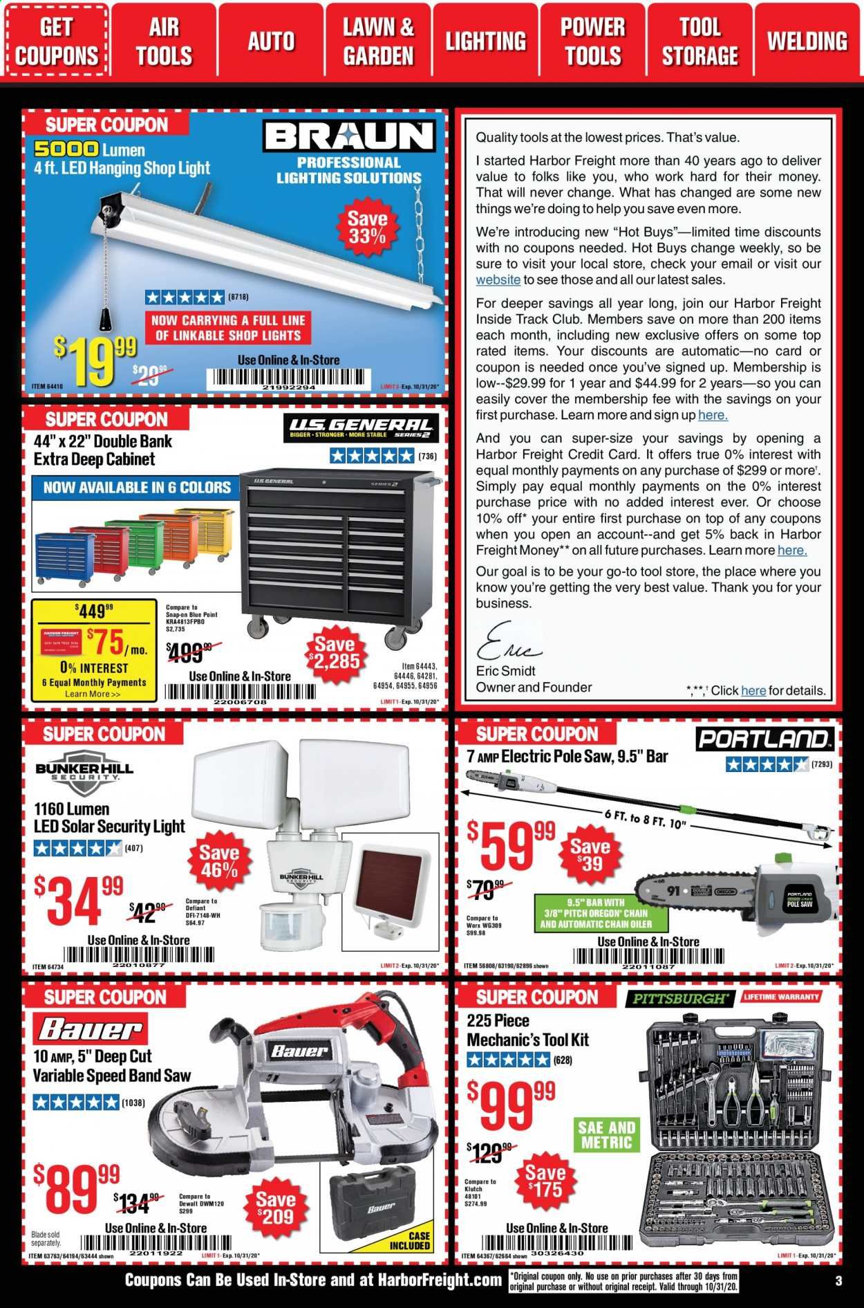 Harbor Freight Weekly Ad Flyer October 1 to October 31