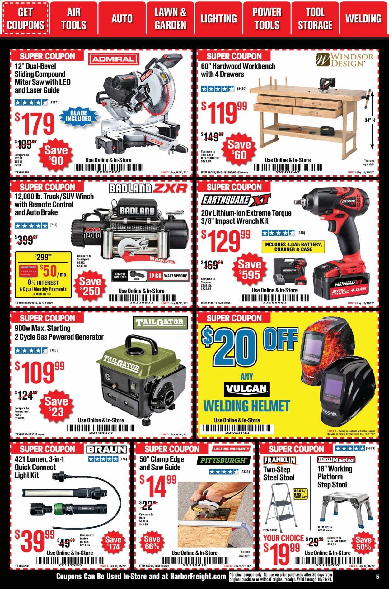 Harbor Freight Weekly Ad Flyer October 1 to October 31