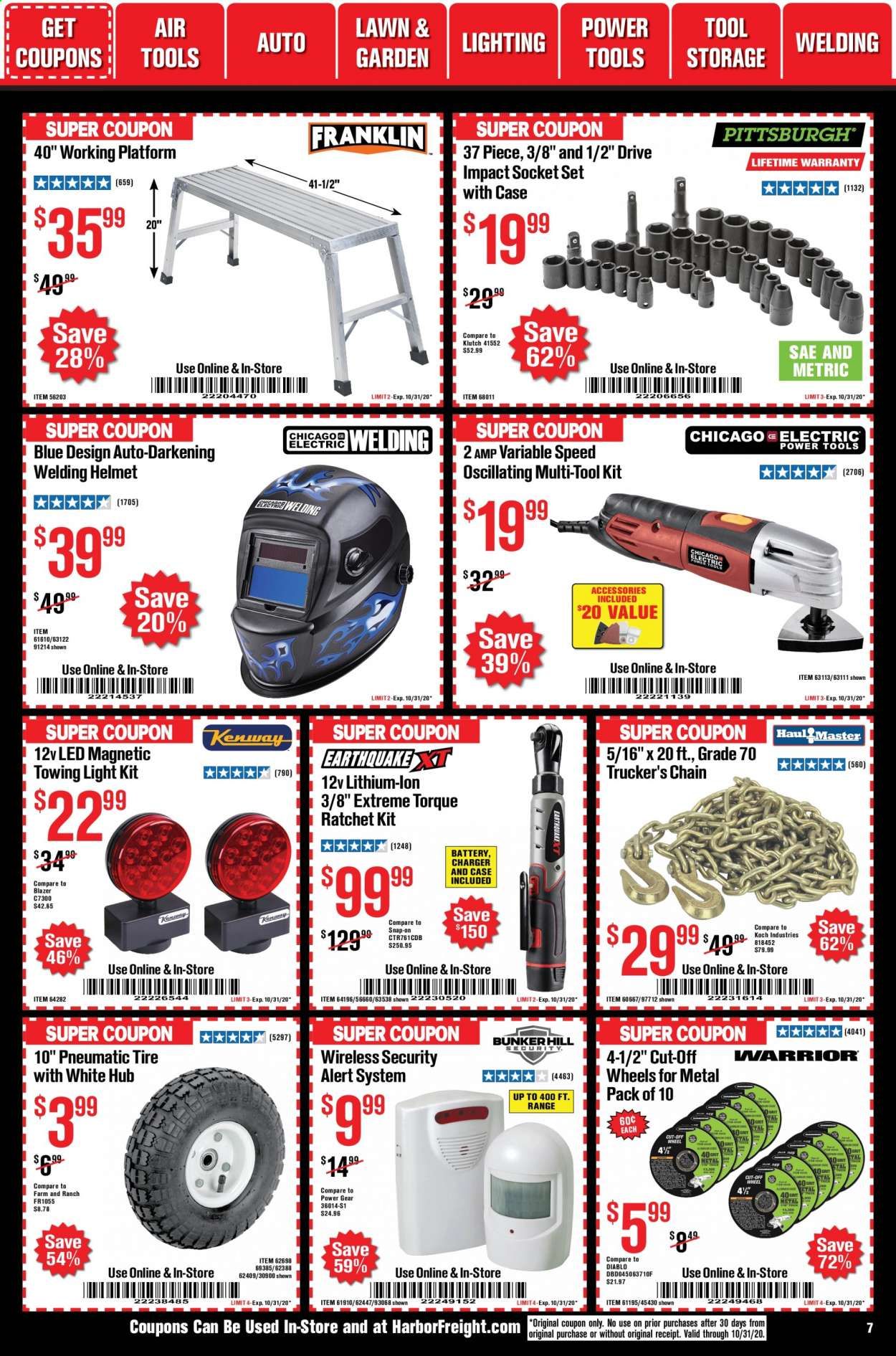 Harbor Freight Weekly Ad Flyer October 1 to October 31