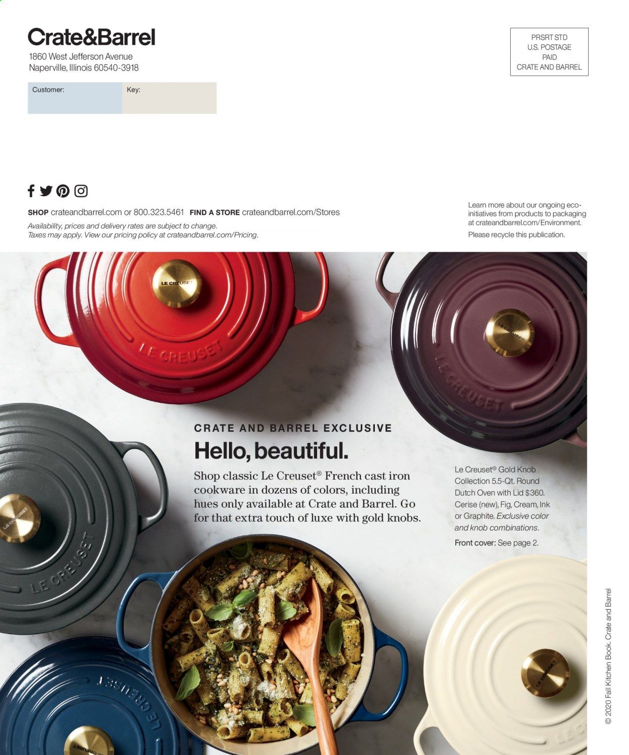 Crate & Barrel Weekly Ad Flyer September 30 to October 7