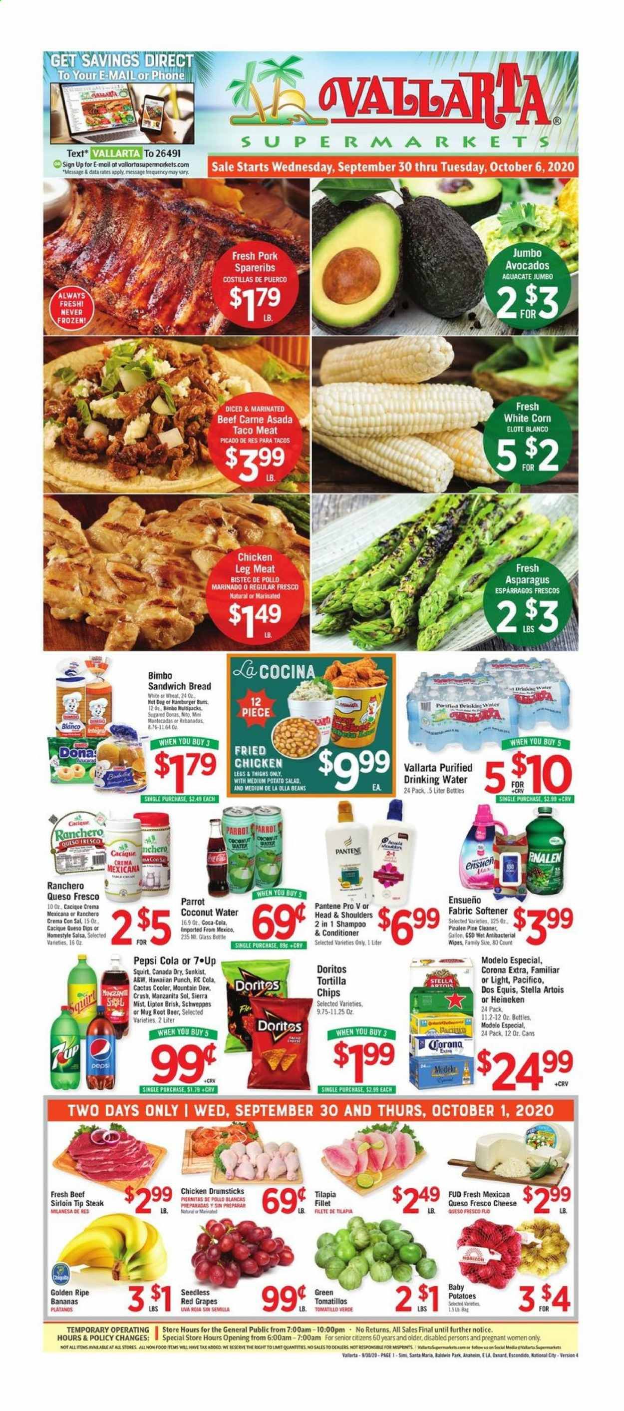 Vallarta Weekly Ad Flyer September 30 to October 6