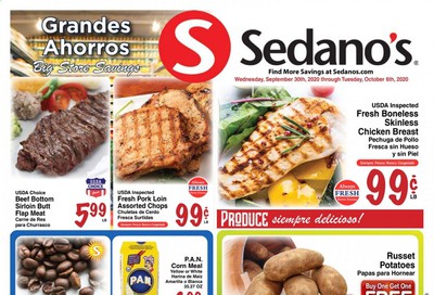 Sedano's Weekly Ad Flyer September 30 to October 6