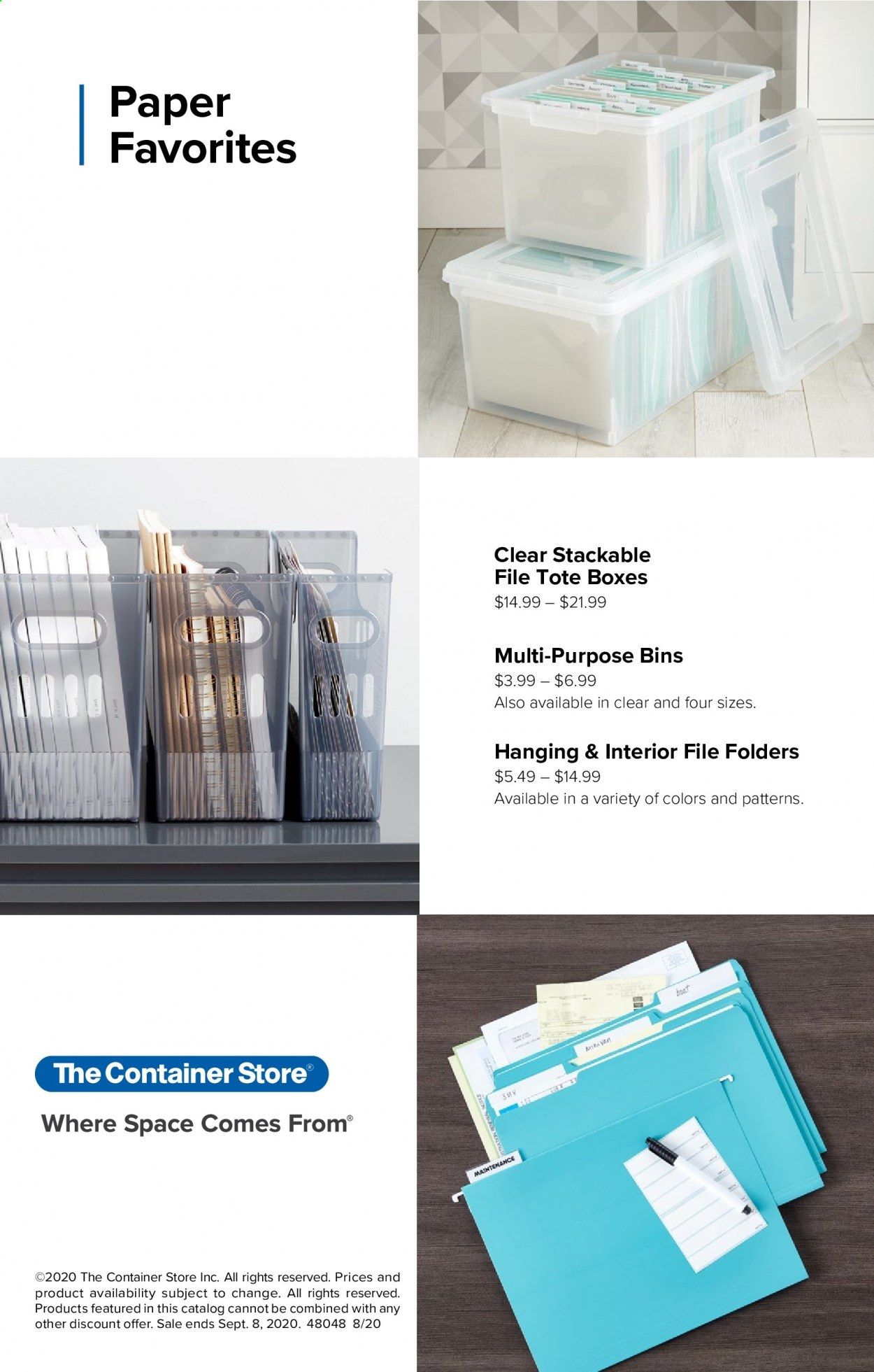 The Container Store Weekly Ad Flyer September 30 to October 7