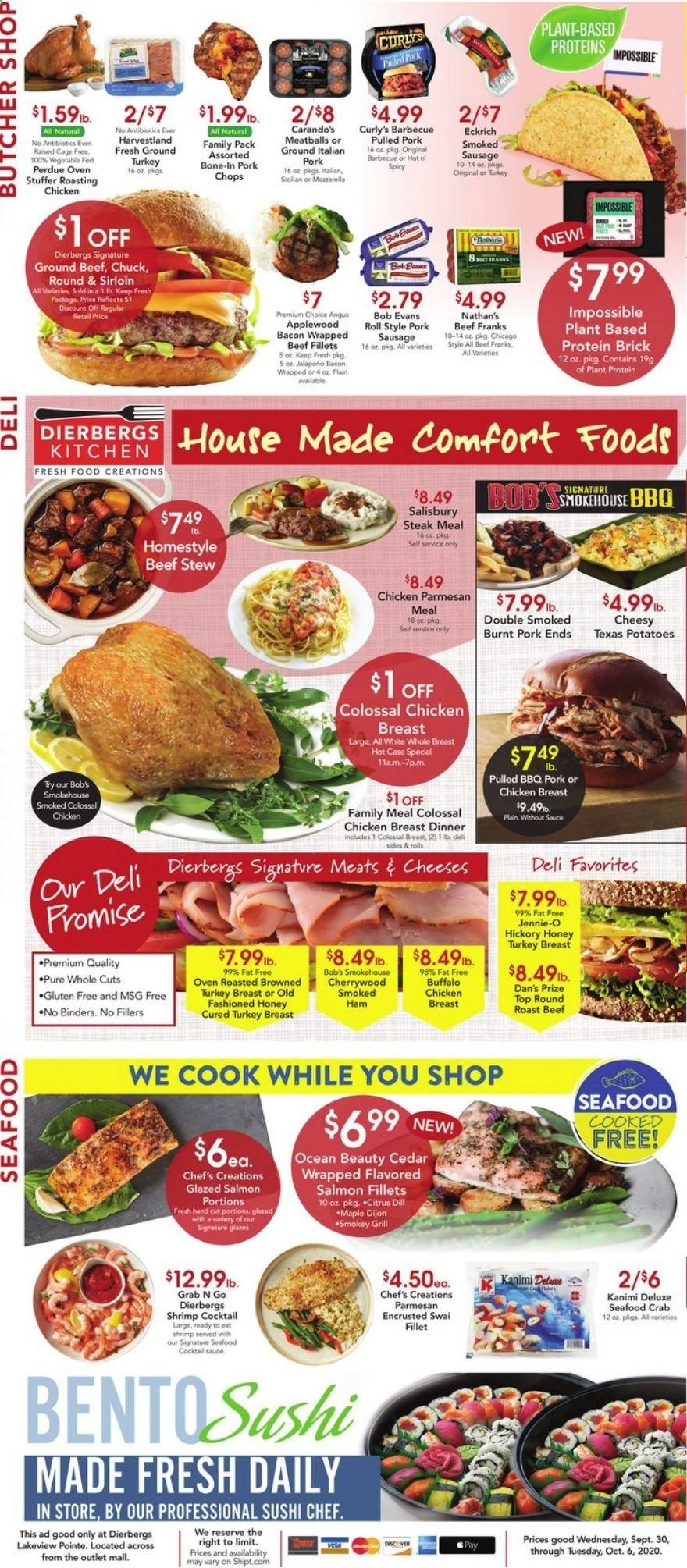 Dierbergs (MO) Weekly Ad Flyer September 30 to October 6