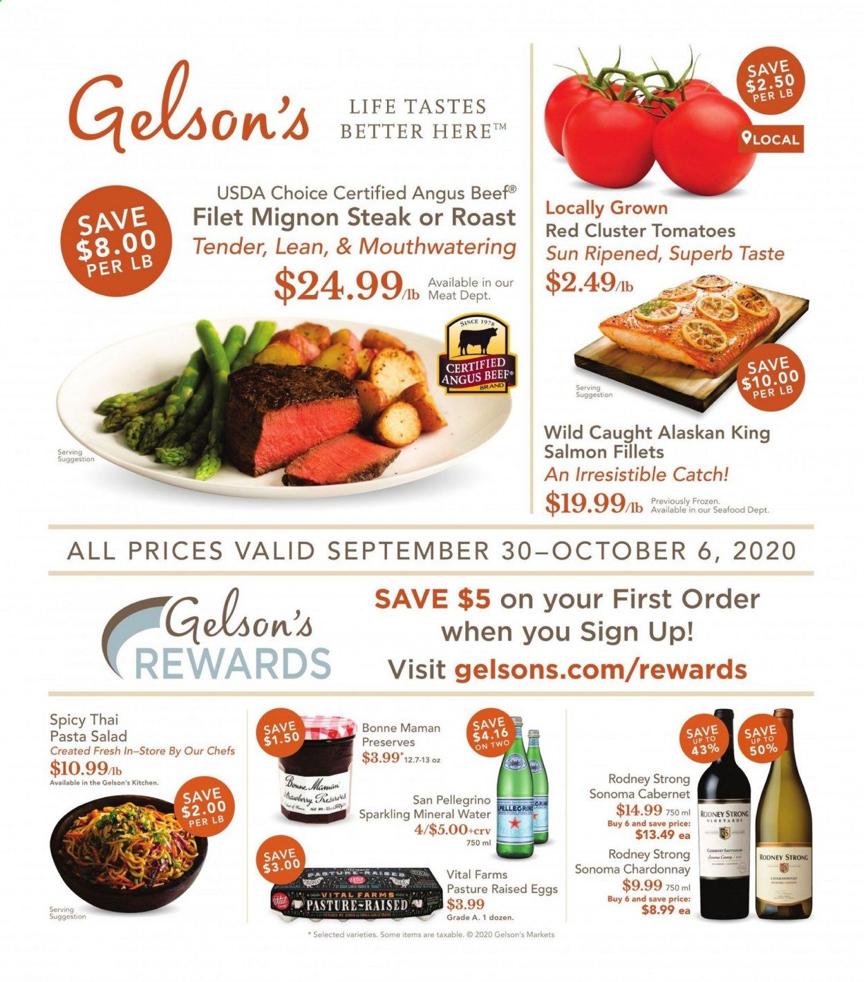 Gelson's Weekly Ad Flyer September 30 to October 6