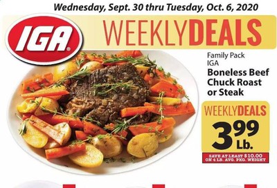 IGA Weekly Ad Flyer September 30 to October 6