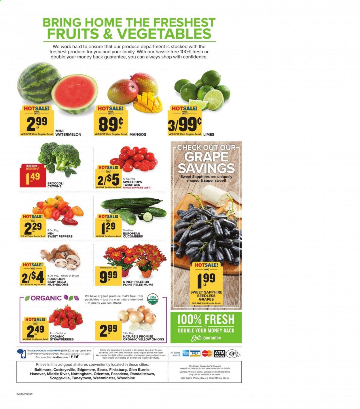 Food Lion (MD) Weekly Ad Flyer September 30 to October 6