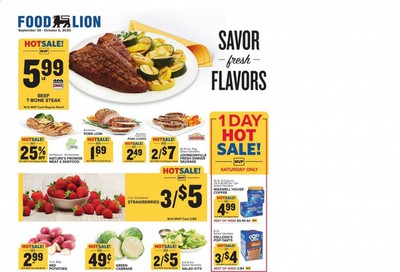 Food Lion (NC) Weekly Ad Flyer September 30 to October 6