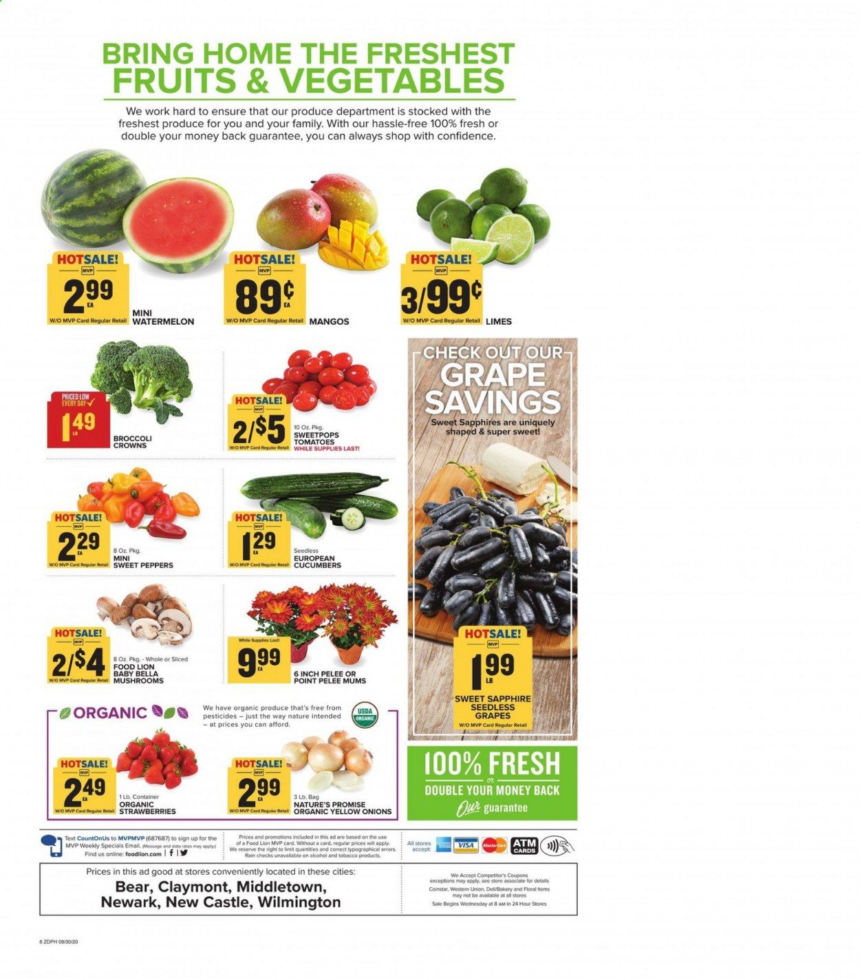 Food Lion (DE) Weekly Ad Flyer September 30 to October 6
