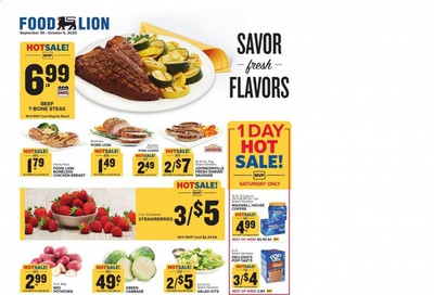 Food Lion (GA) Weekly Ad Flyer September 30 to October 6