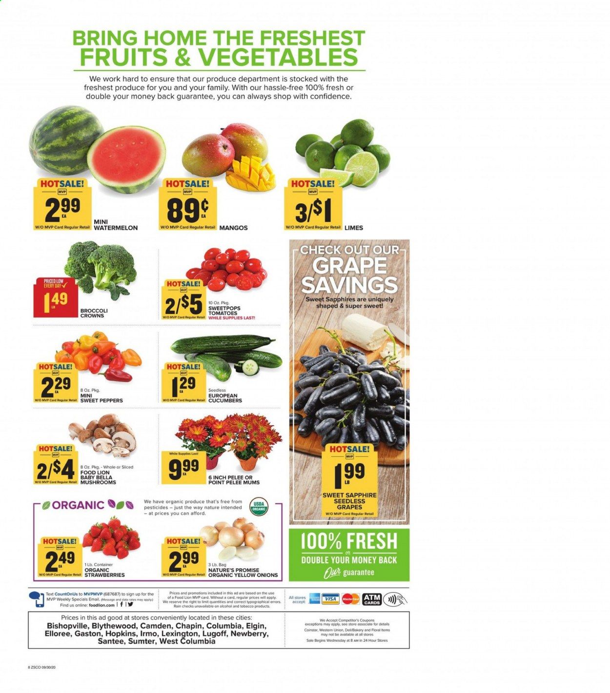 Food Lion (SC) Weekly Ad Flyer September 30 to October 6