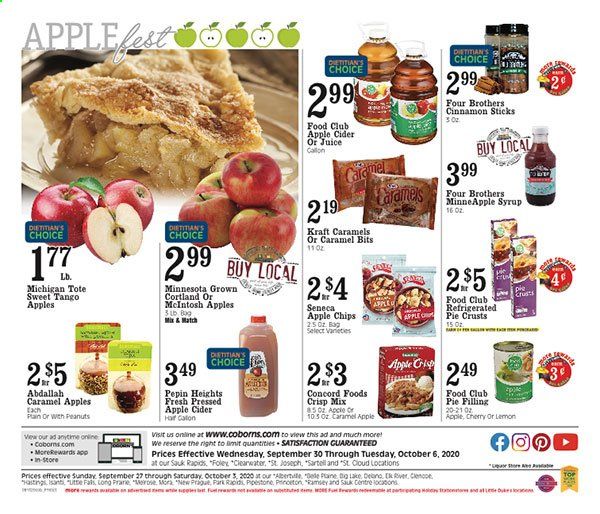 Coborn's Weekly Ad Flyer September 30 to October 6