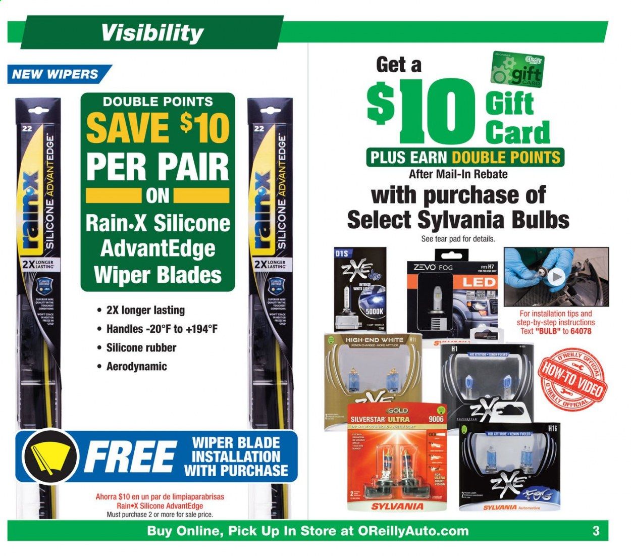 O'Reilly Auto Parts Weekly Ad Flyer September 30 to October 27