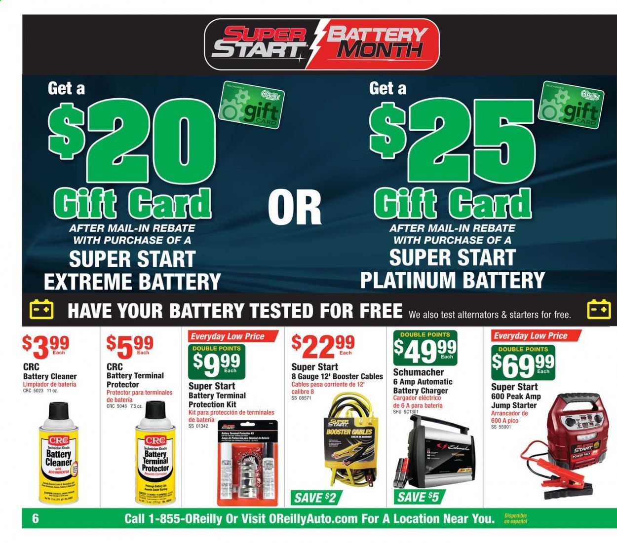 O'Reilly Auto Parts Weekly Ad Flyer September 30 to October 27