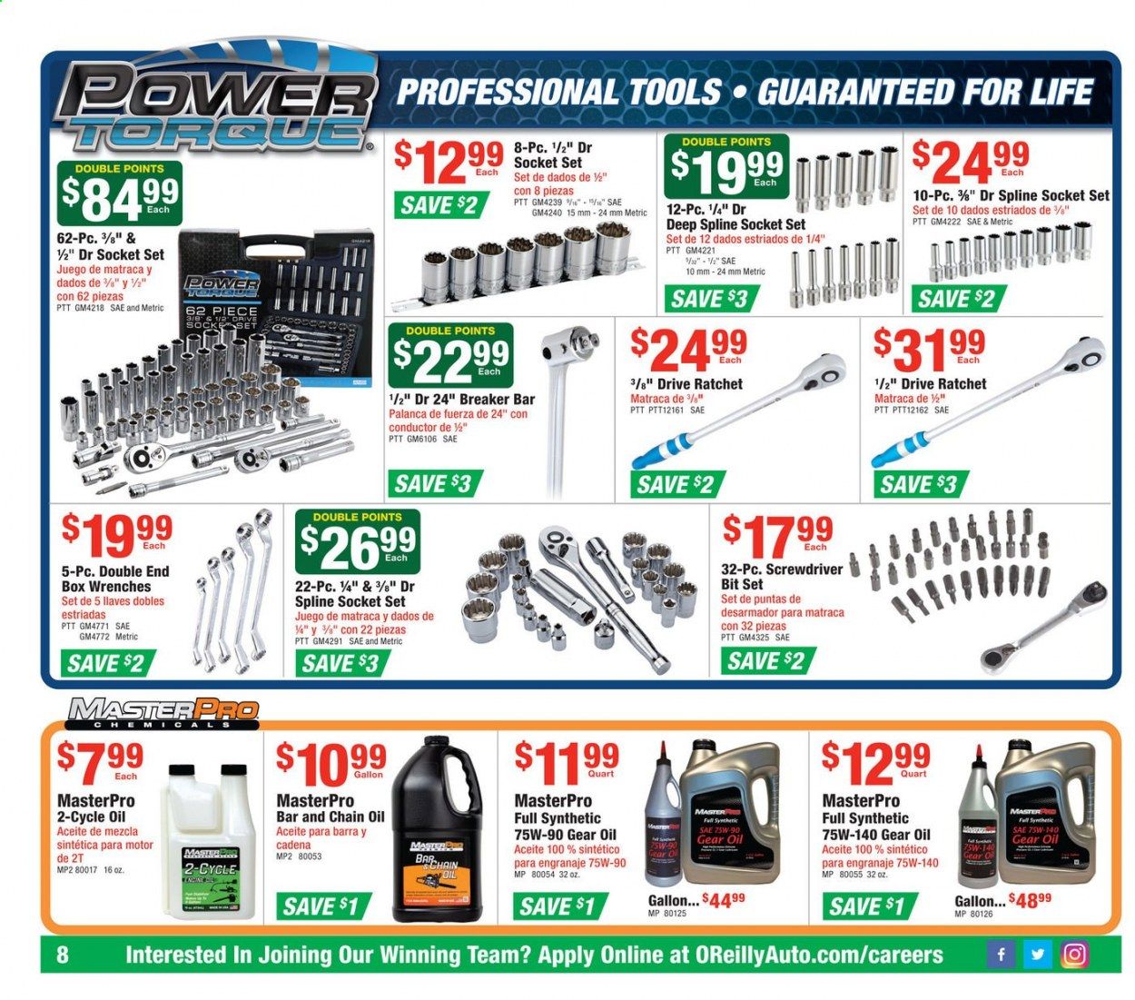 O'Reilly Auto Parts Weekly Ad Flyer September 30 to October 27