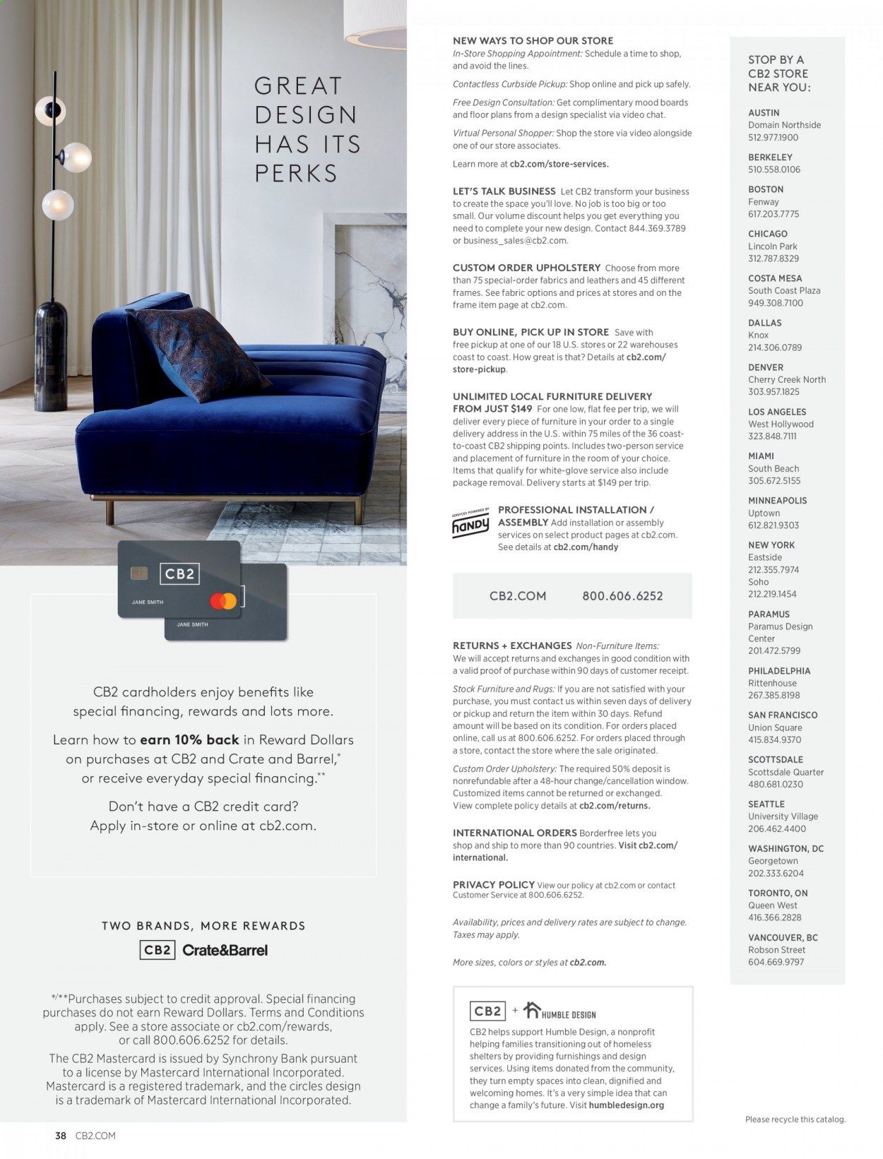 CB2 Weekly Ad Flyer October 1 to October 31