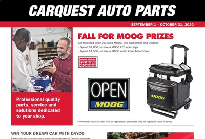 Carquest Weekly Ad Flyer September 1 to October 31
