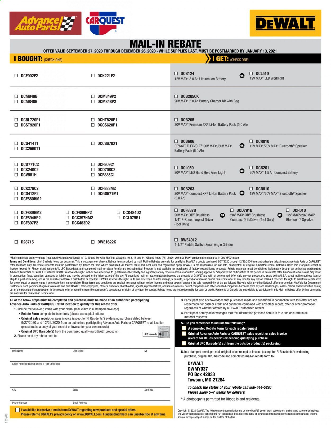 Carquest Weekly Ad Flyer September 27 to December 26