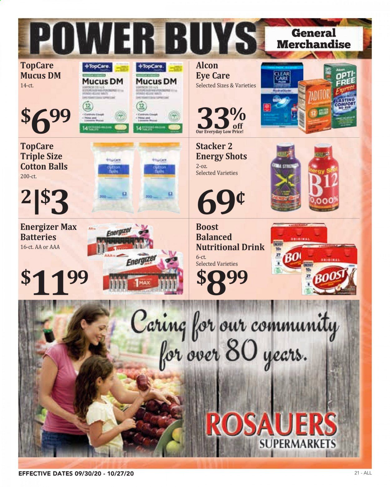 Rosauers Weekly Ad Flyer September 30 to October 27