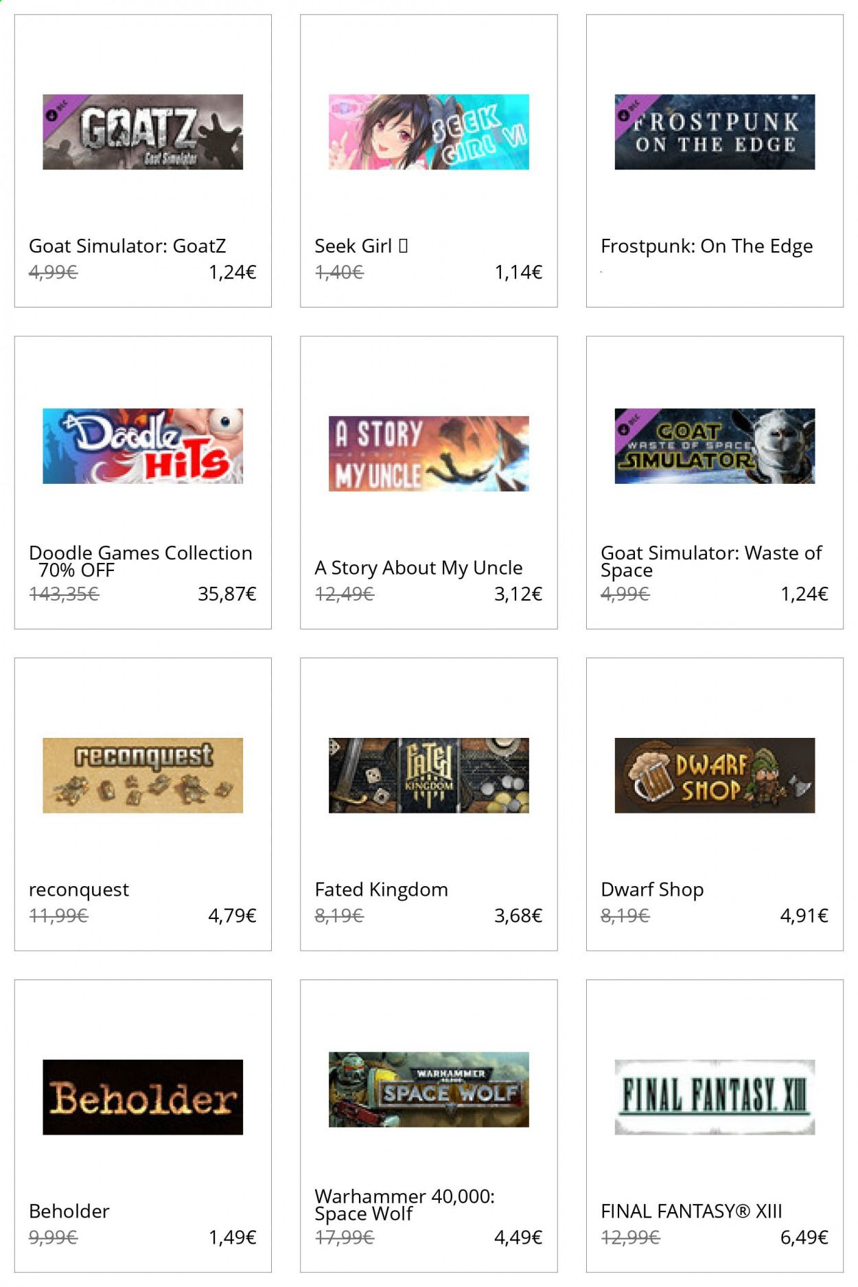 Steam Weekly Ad Flyer October 1 to October 8
