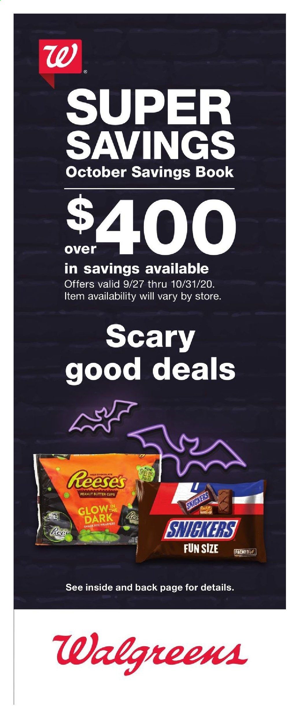 Walgreens Weekly Ad Flyer September 27 to October 31