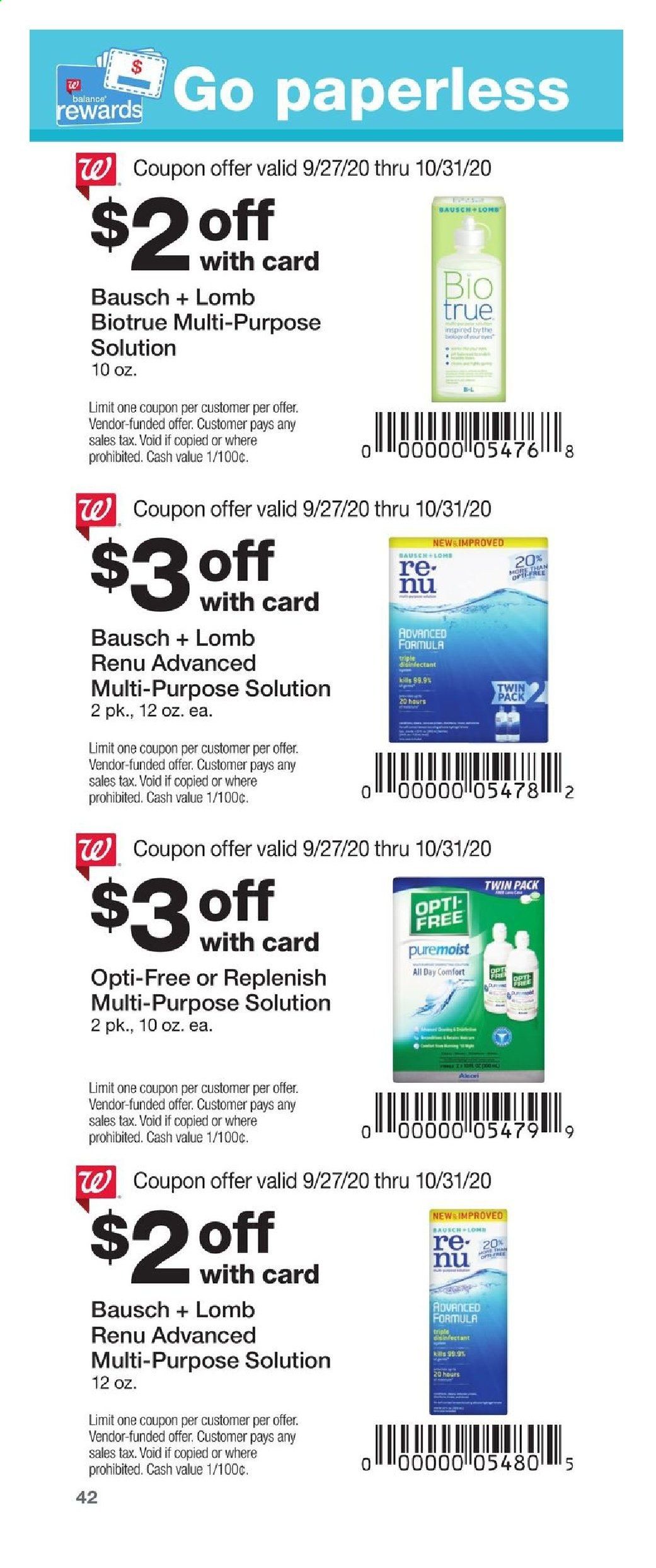 Walgreens Weekly Ad Flyer September 27 to October 31