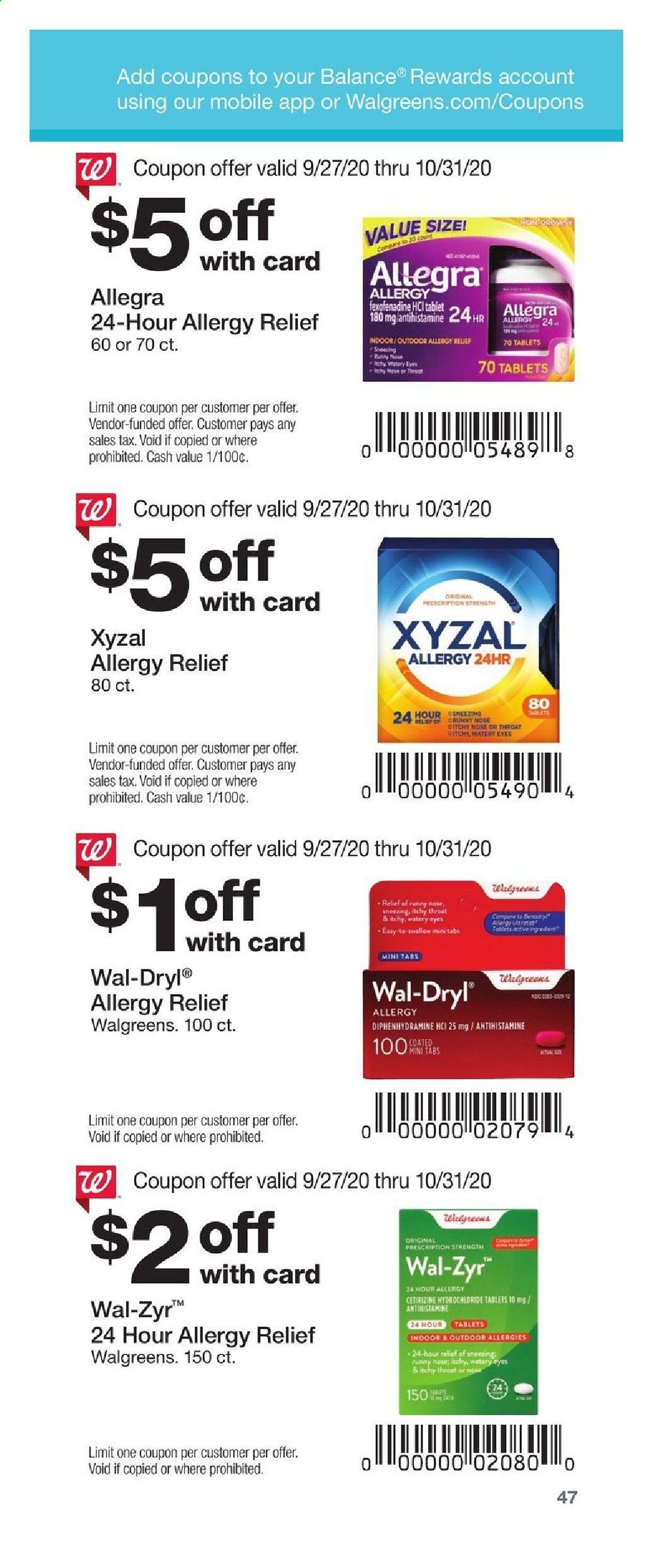 Walgreens Weekly Ad Flyer September 27 to October 31