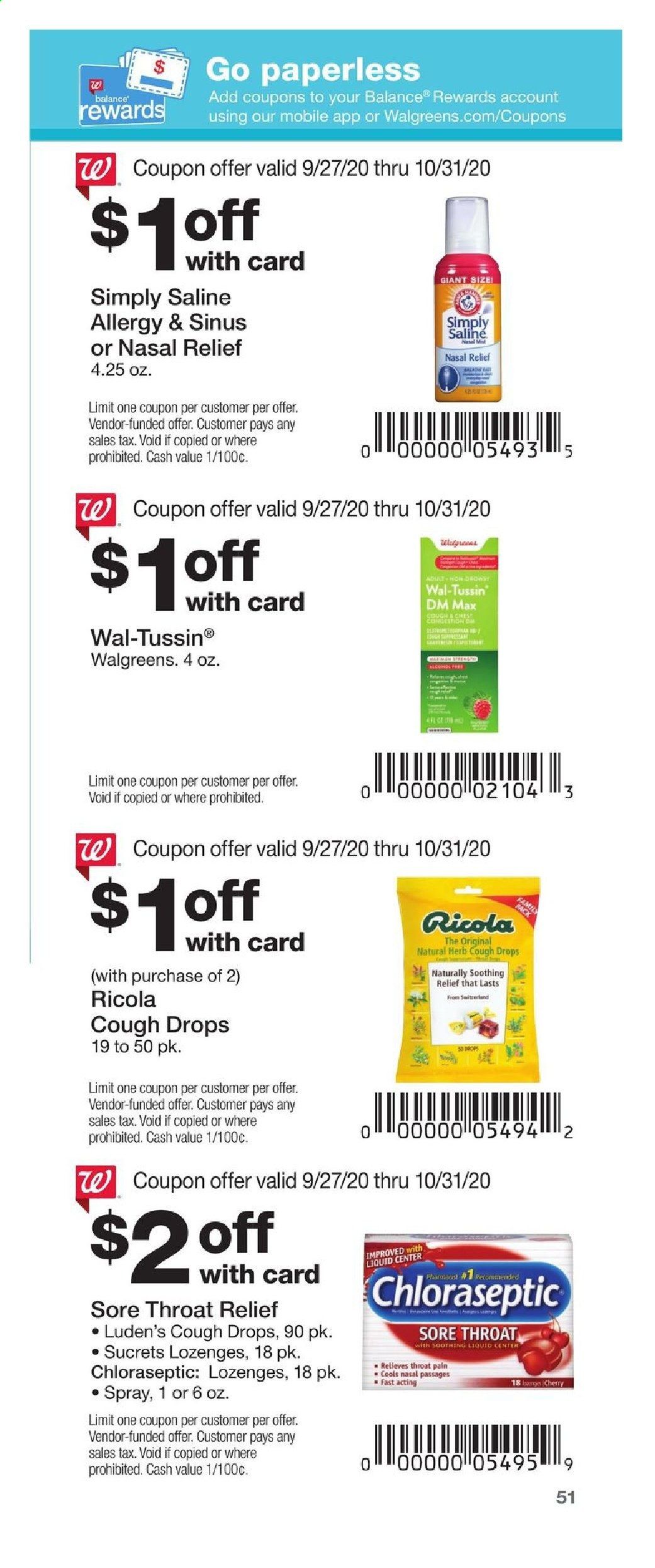 Walgreens Weekly Ad Flyer September 27 to October 31