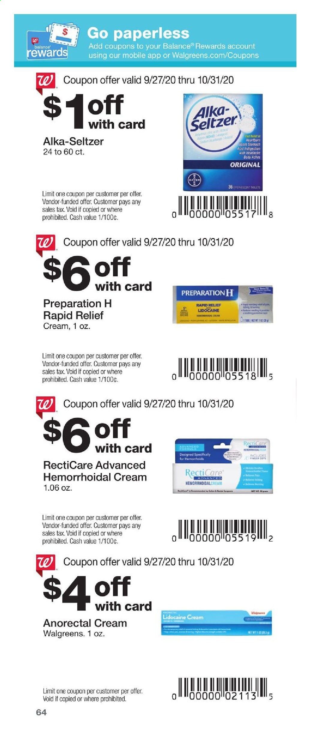 Walgreens Weekly Ad Flyer September 27 to October 31