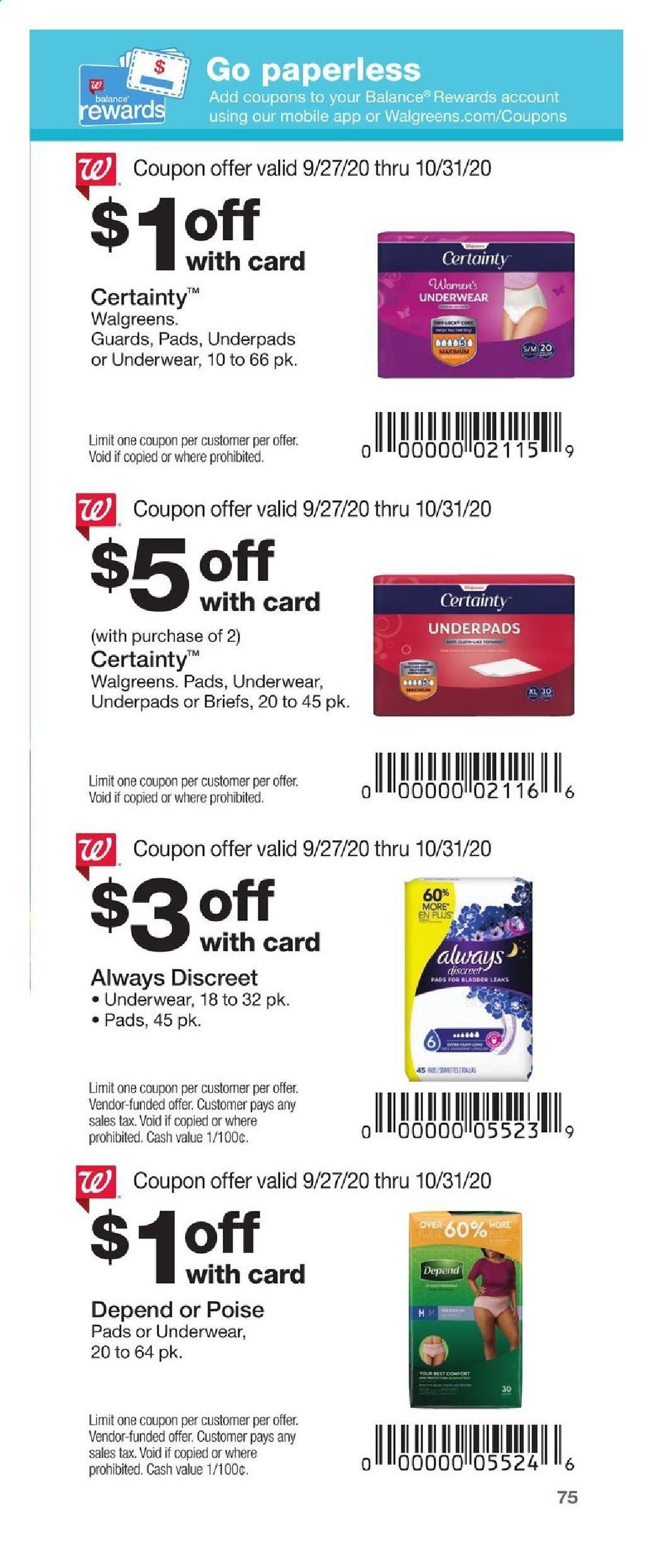 Walgreens Weekly Ad Flyer September 27 to October 31