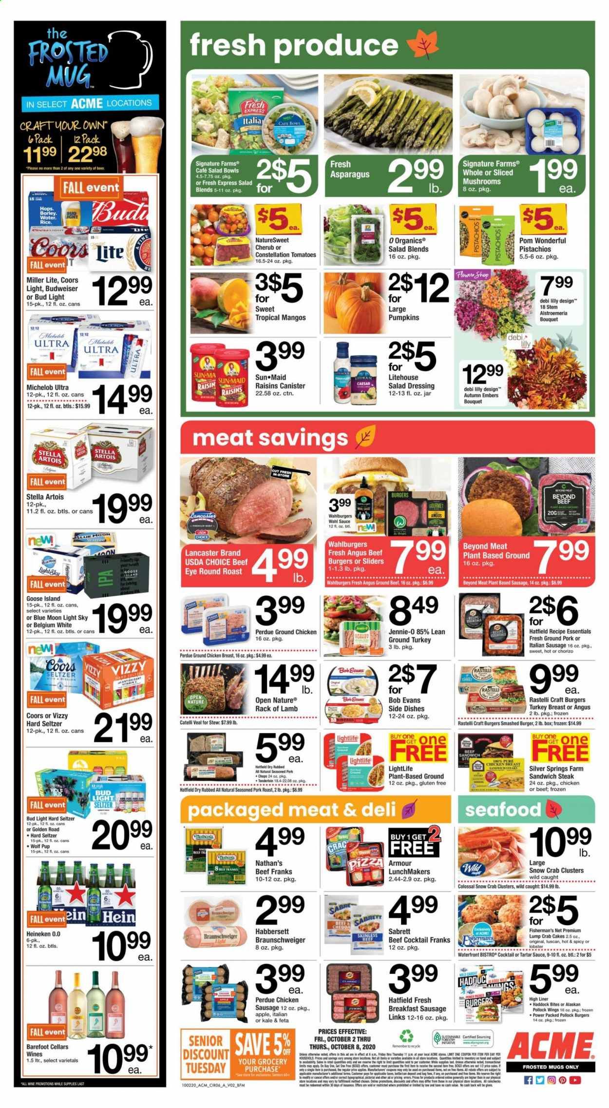 ACME Weekly Ad Flyer October 2 to October 8