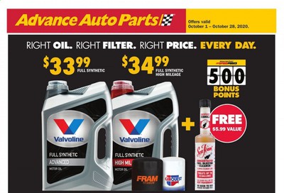 Advance Auto Parts Weekly Ad Flyer October 1 to October 28