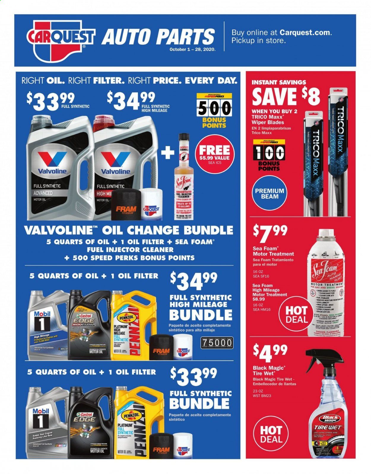 Carquest Weekly Ad Flyer October 1 to October 28