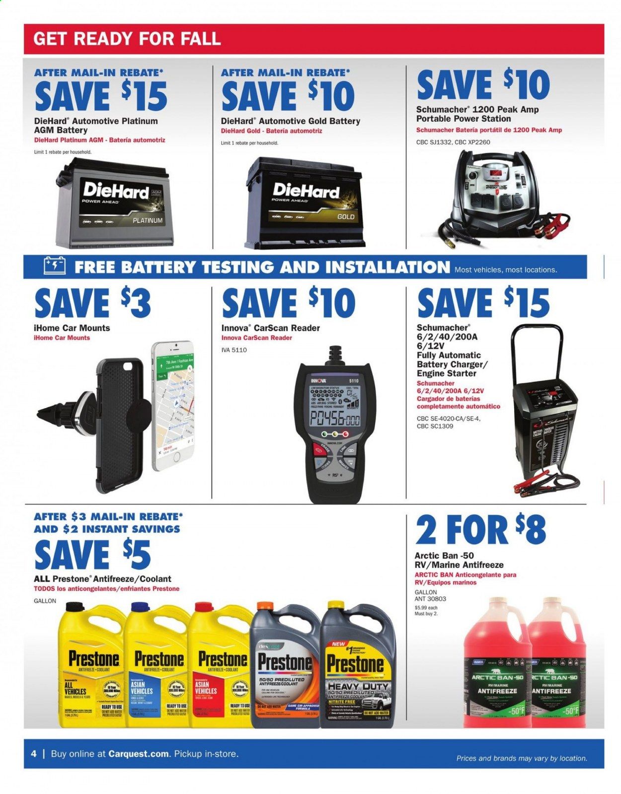 Carquest Weekly Ad Flyer October 1 to October 28