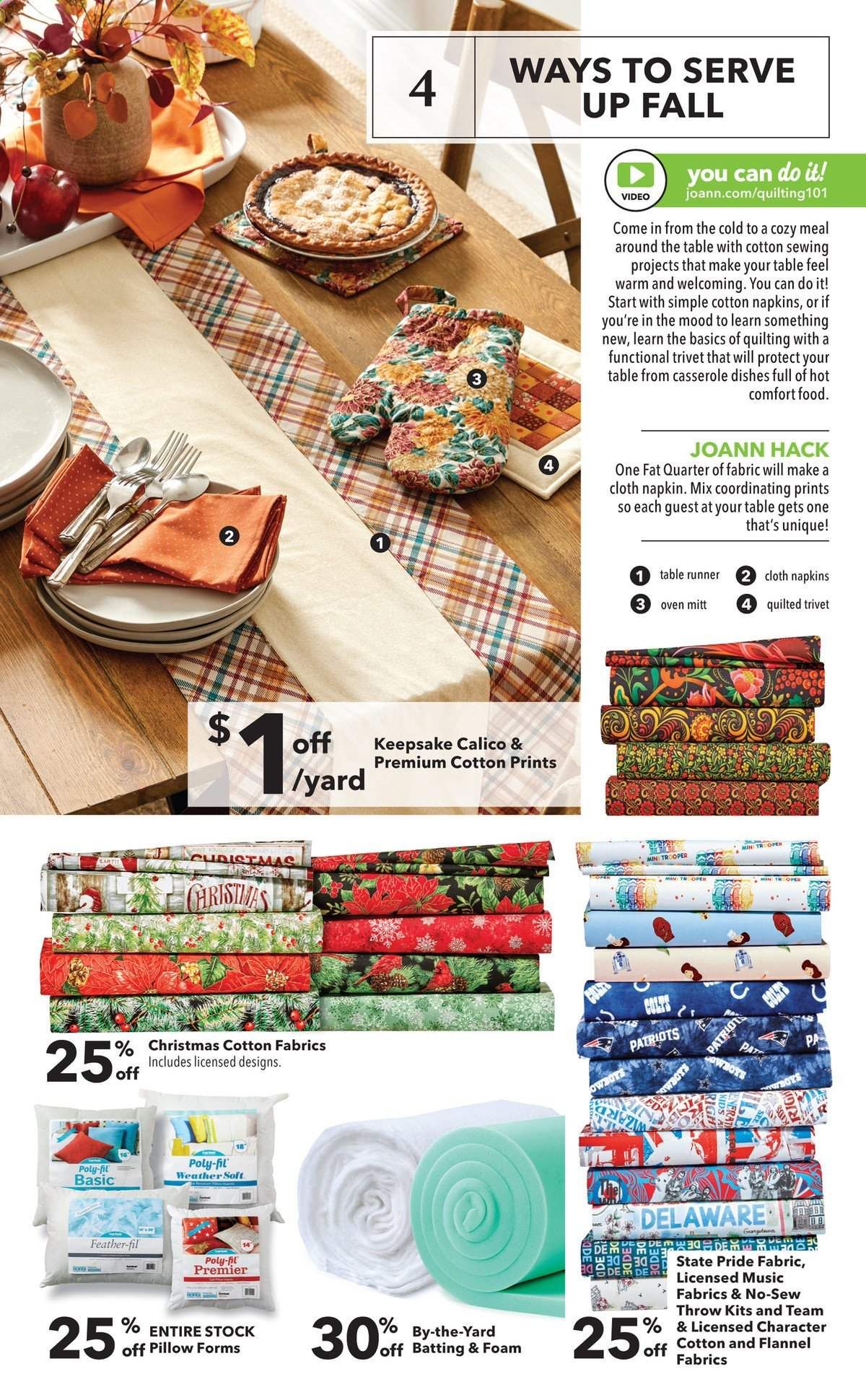 JOANN Weekly Ad Flyer October 1 to October 14