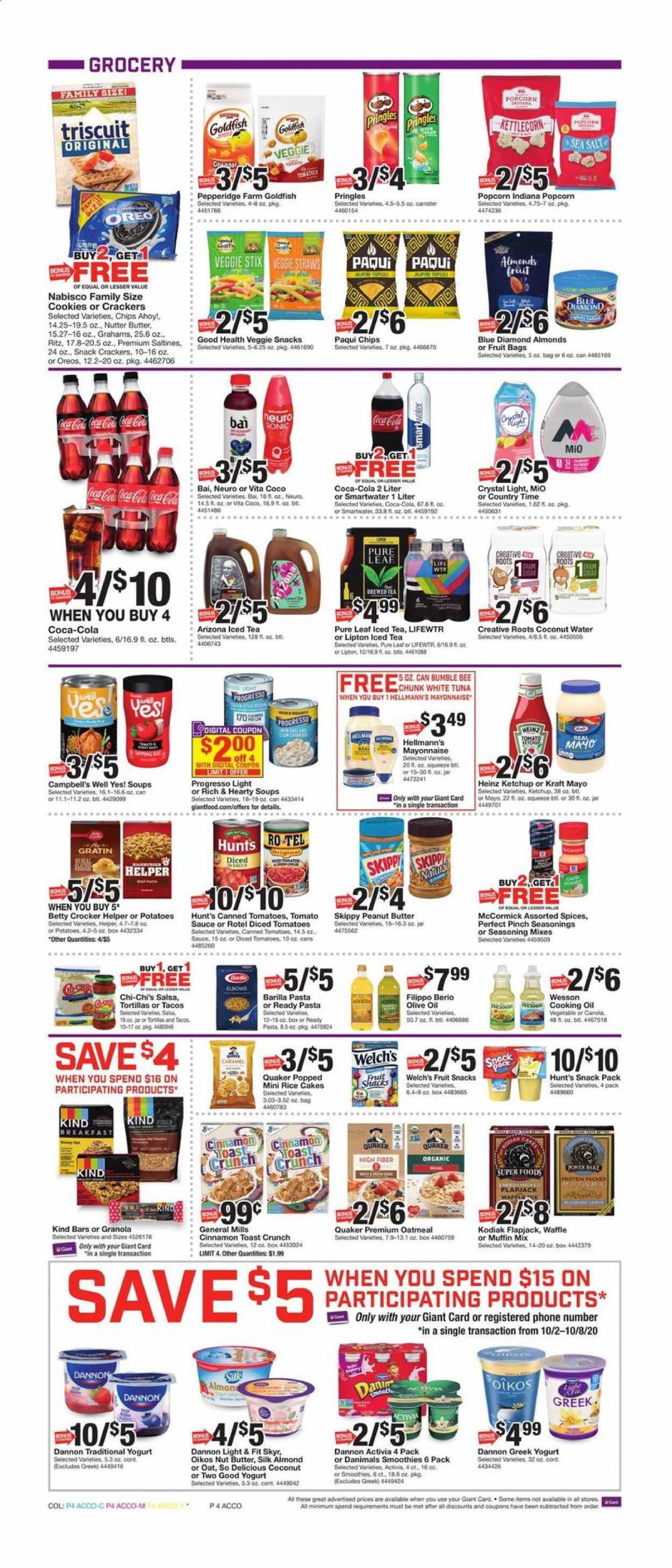 Giant Food Weekly Ad Flyer October 2 to October 8
