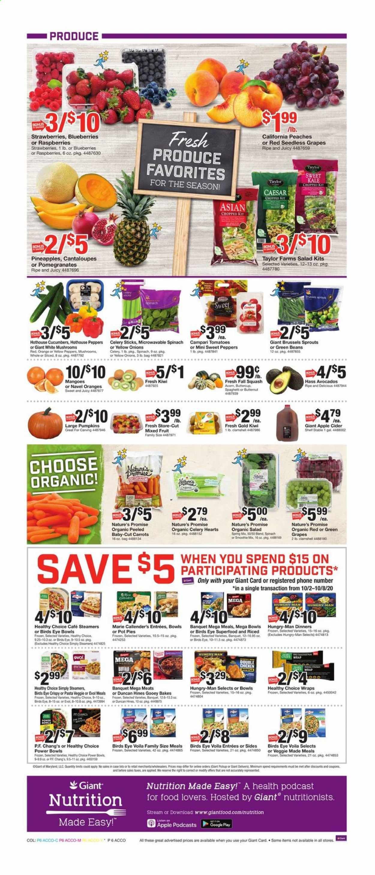 Giant Food Weekly Ad Flyer October 2 to October 8