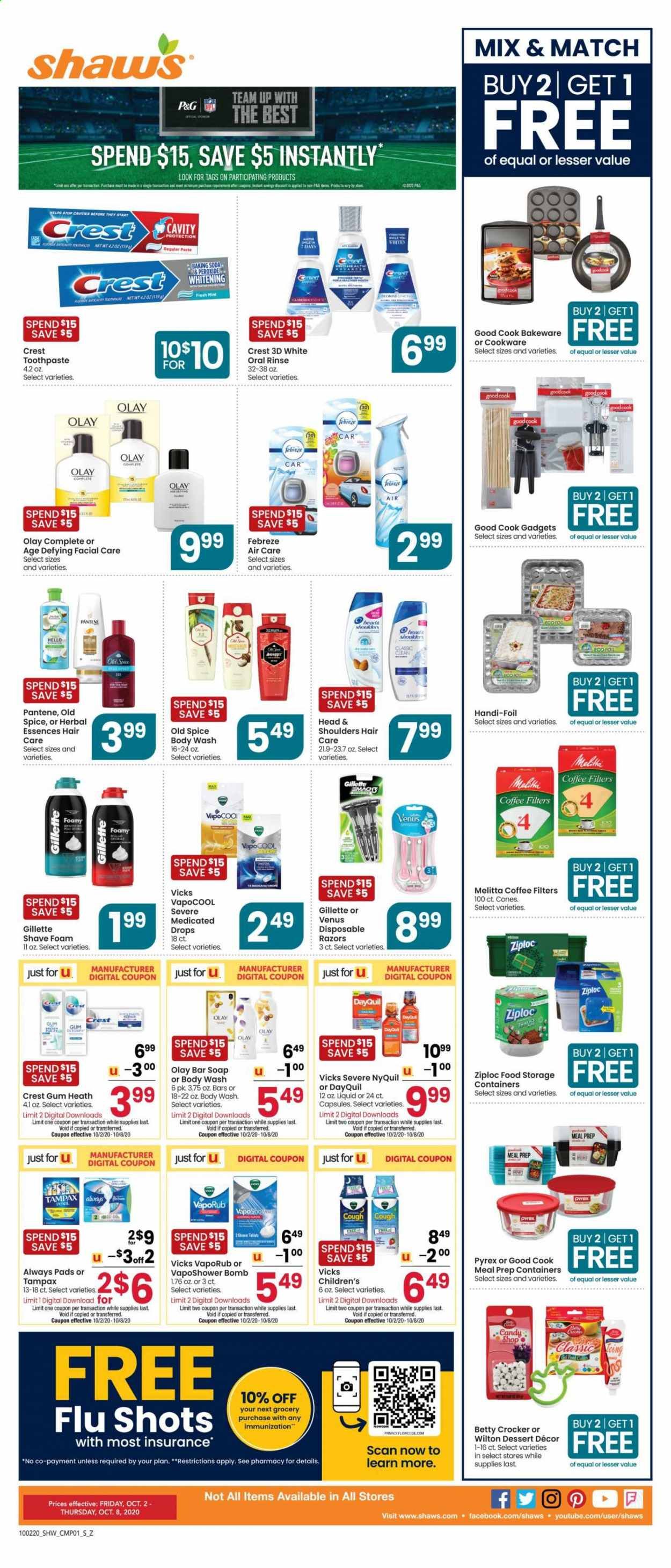 Shaw’s Weekly Ad Flyer October 2 to October 8