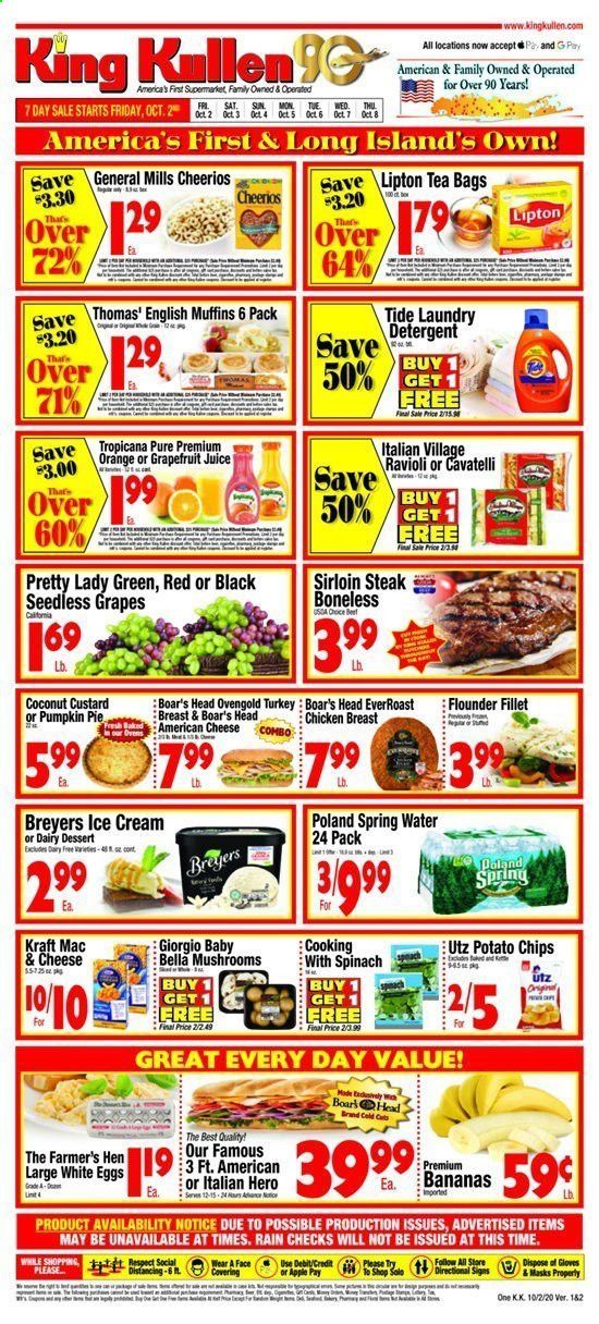 King Kullen Weekly Ad Flyer October 2 to October 8