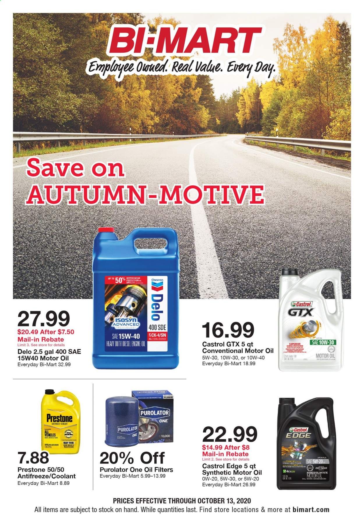 Bi-Mart Weekly Ad Flyer October 1 to October 13