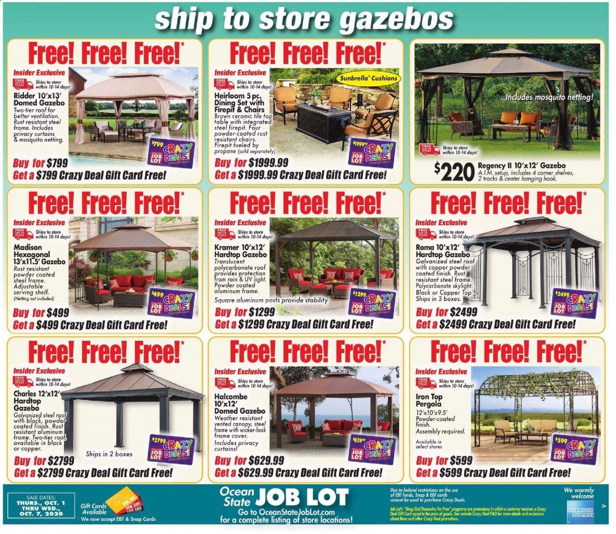 Ocean State Job Lot Weekly Ad Flyer October 1 to October 7