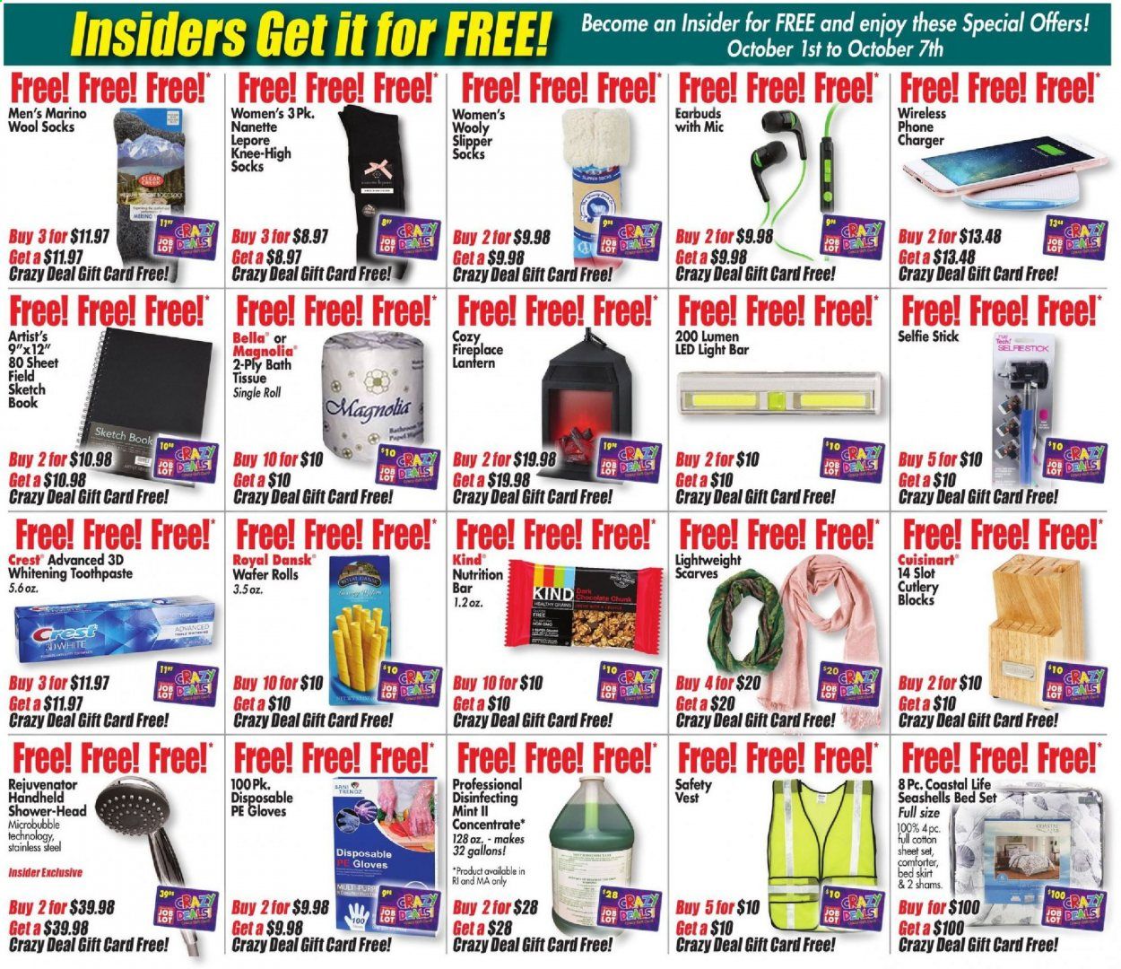 Ocean State Job Lot Weekly Ad Flyer October 1 to October 7