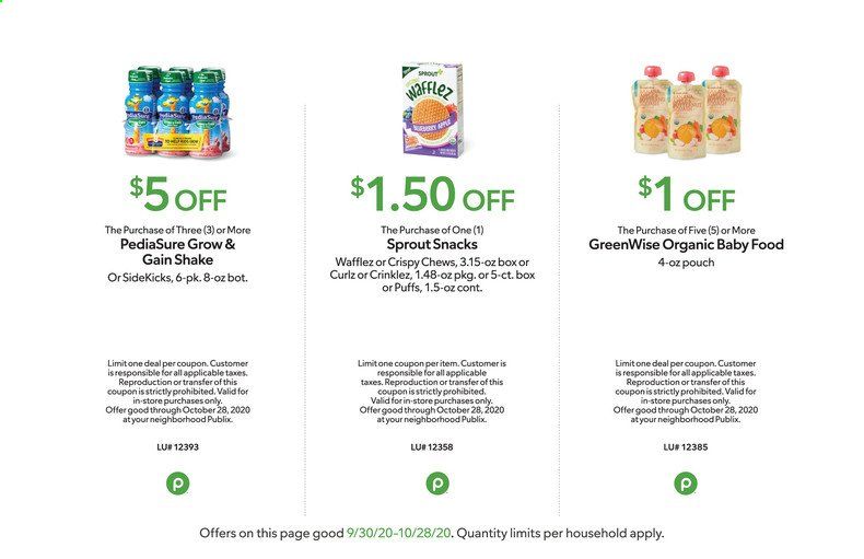 Publix (AL, FL, GA, SC) Weekly Ad Flyer October 1 to October 7