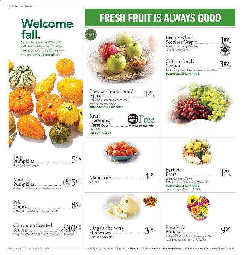 Publix Weekly Ad Flyer October 1 to October 7