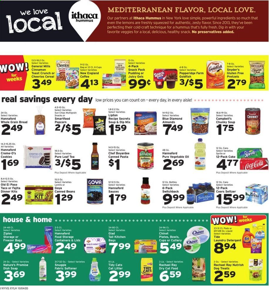 Hannaford (NY) Weekly Ad Flyer October 4 to October 10