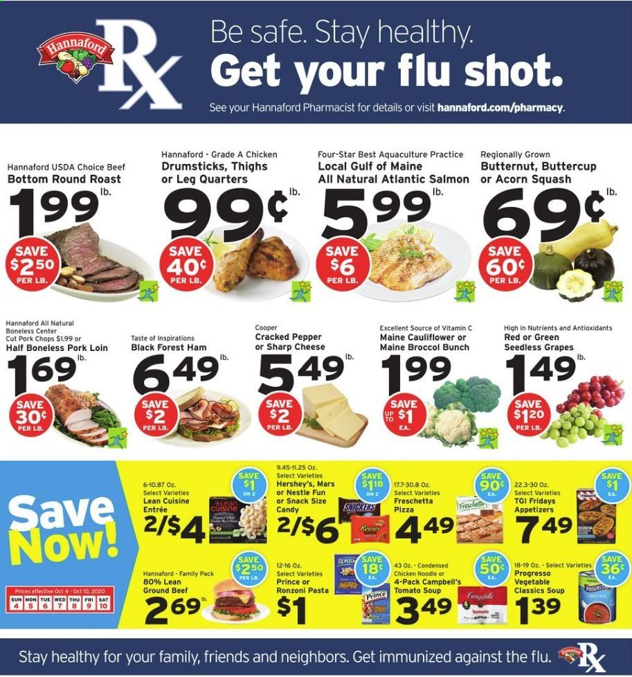 Hannaford (NH) Weekly Ad Flyer October 4 to October 10