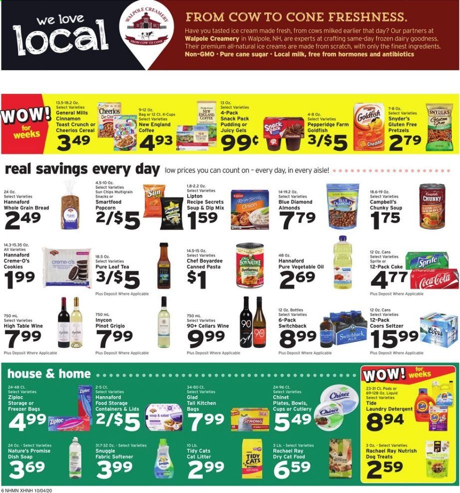 Hannaford (NH) Weekly Ad Flyer October 4 to October 10